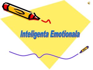 Rolul inteligenței emoționale